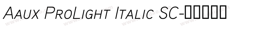 Aaux ProLight Italic SC字体转换